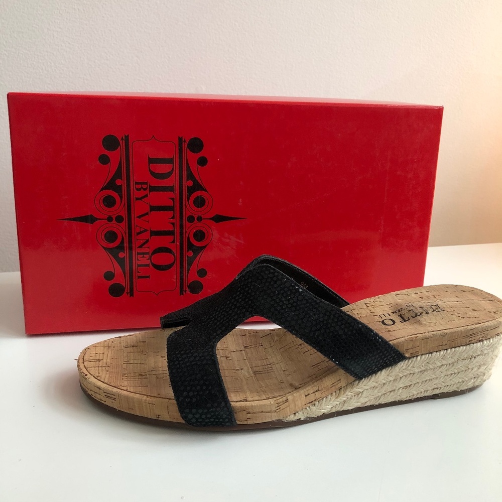 Black Karma Wedges